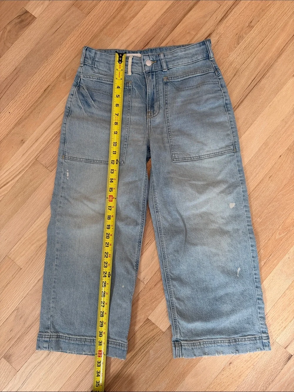 PILCRO OSAKA LOW-SLUNG CROP WIDE-LEG JEANS